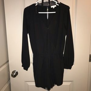 Plain black romper with pockets!!!!